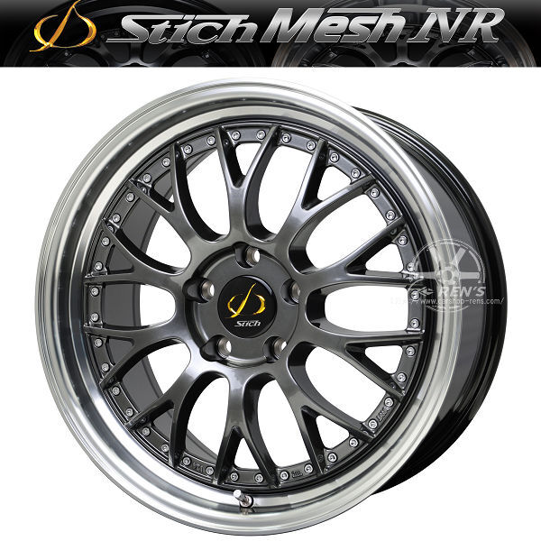 送料無料 90系 VOXY ボクシー ノア シュティッヒメッシュNR ハイパーガンメタ 7.0J +38 215/45R18 タイヤ ホイール 4本セット_画像1
