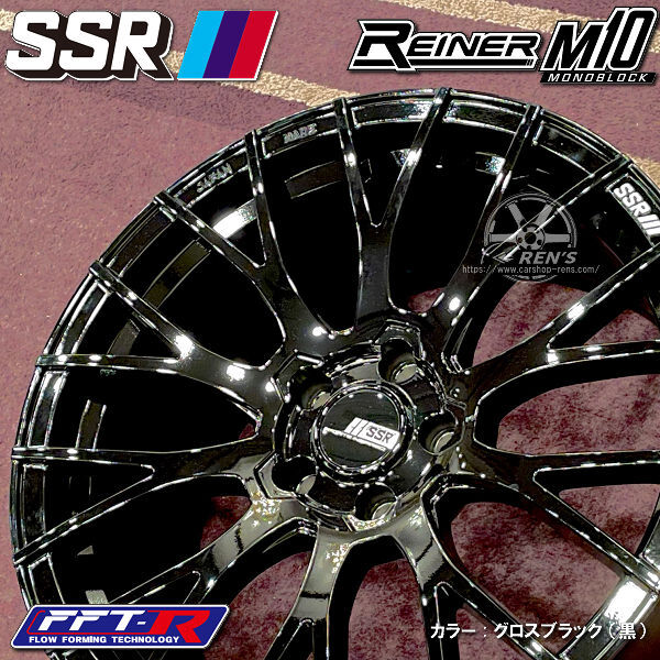 送料無料 GR86 86 BRZ カローラスポーツ 等 SSR REINER M10 MONOBLOCK ライナー M10 225/40R18 ヨコハマタイヤ ホイール4本セット_画像3