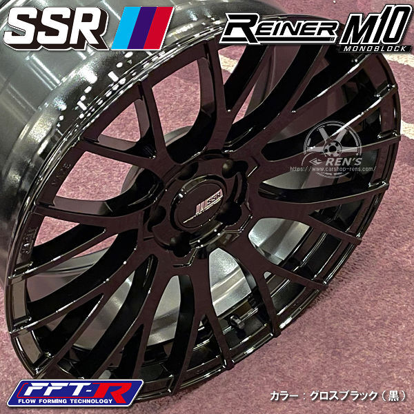 送料無料 GR86 86 BRZ カローラスポーツ 等 SSR REINER M10 MONOBLOCK ライナー M10 225/40R18 ヨコハマタイヤ ホイール4本セット_画像4