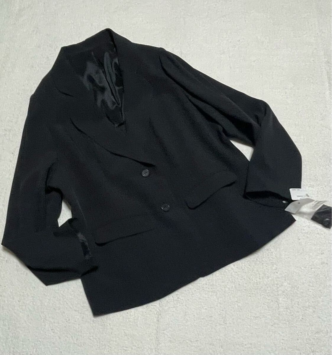 ◇新品29號◇ストレッチテーラードジャケット＊黒＊大きいサイズ＊