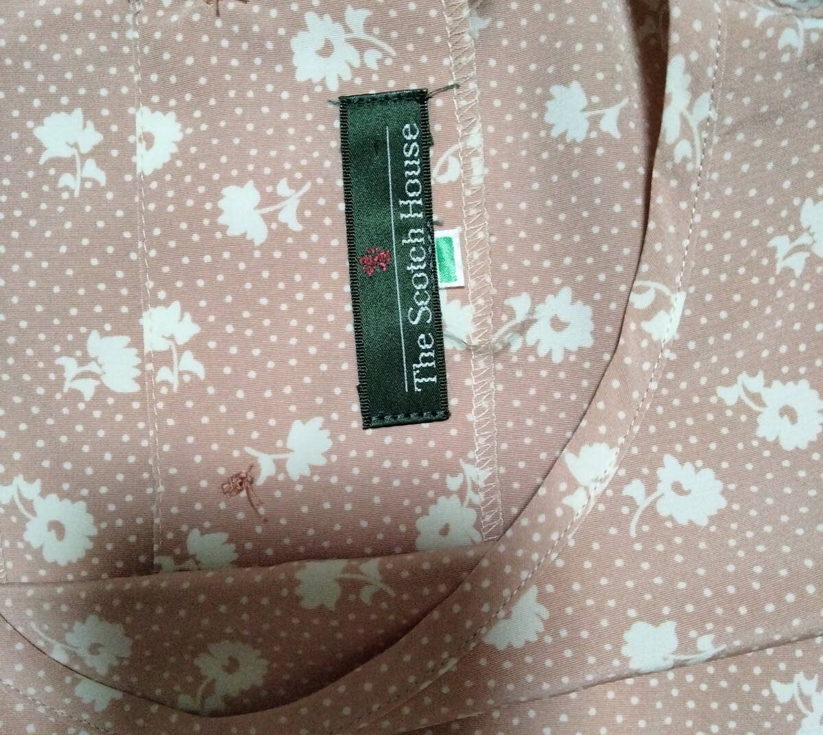 送料無料 The Scotch House 花柄 長袖 カットソー ブラウス 9AR_画像3