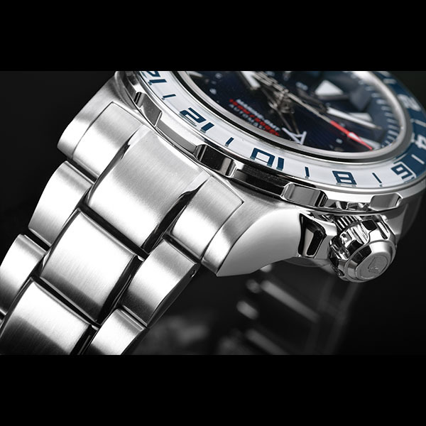ケンテックス KENTEX 腕時計 自動巻き マリンGMT ブルー メタルバンド MARINE GMT 正規(guī)品 メーカー最大3年保証 S820X-02