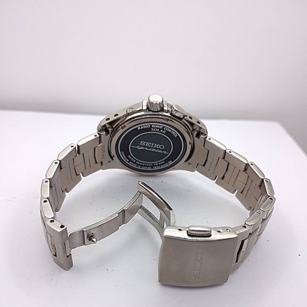 SEIKOセイコー イグニッション ソーラー電波 チタン SBHS003