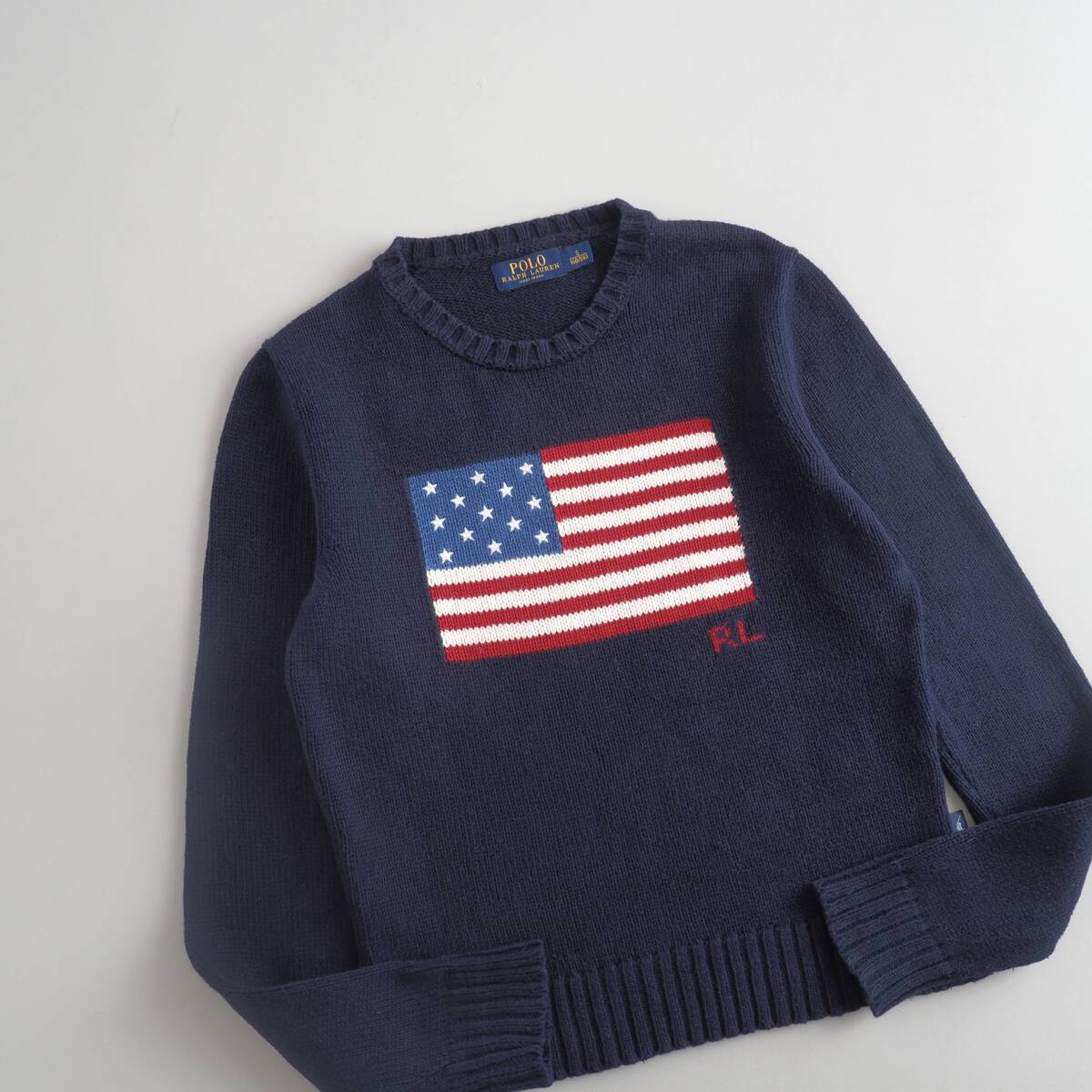 ラルフローレン Ralph Lauren USA製 ニット セーター 星条旗柄 ラルフローレン Ralph Lauren USA製 ニット セーター 星条旗柄