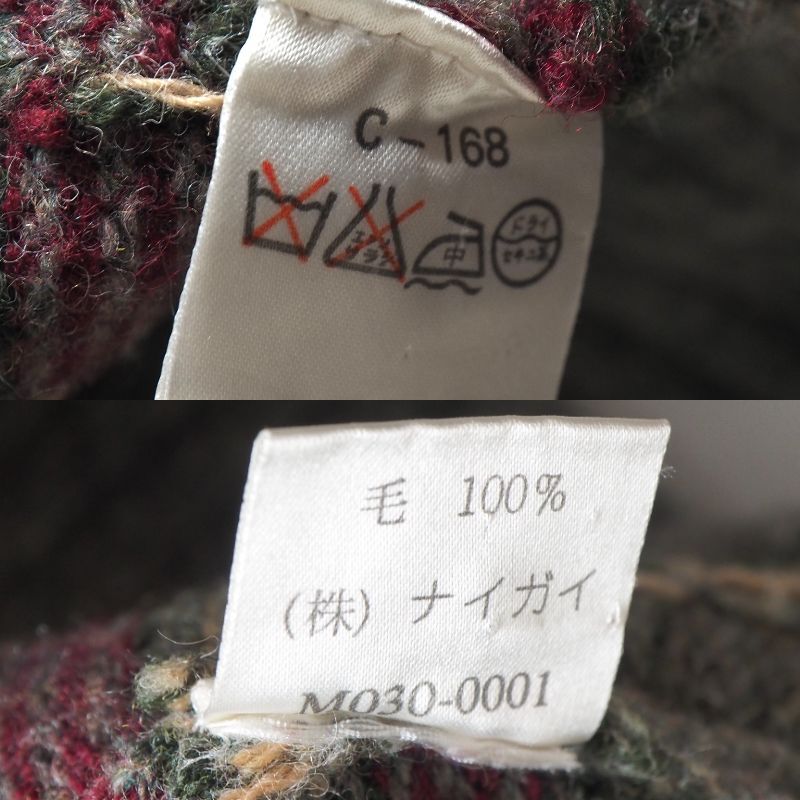 ラルフローレン ウール100% ニット セーター タータンチェック柄 美品 ラルフローレン Ralph Lauren ウール100% ニット セーター