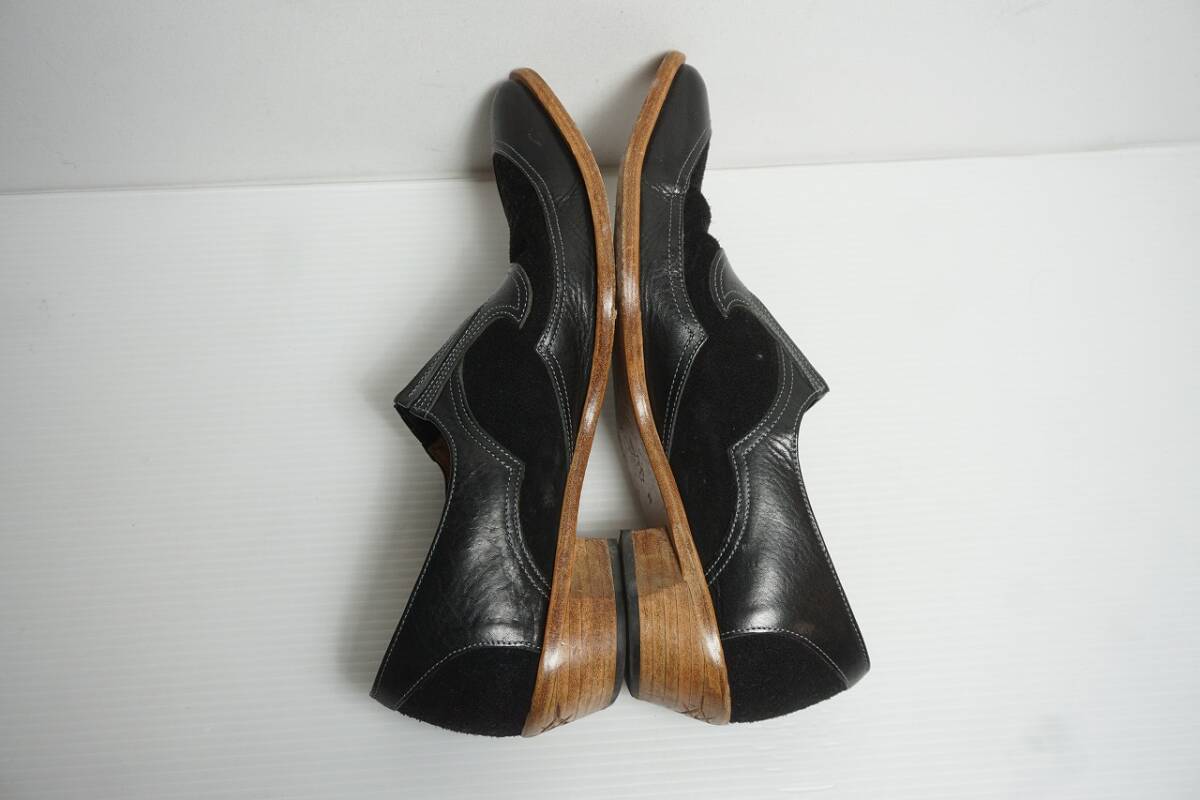 希少21AW Sasquatchfabrix. サスクワァッチファブリックス 50-21 SLIP ON SHOES ドレス スリッポン シューズ ローファー 黒11本物603O★1