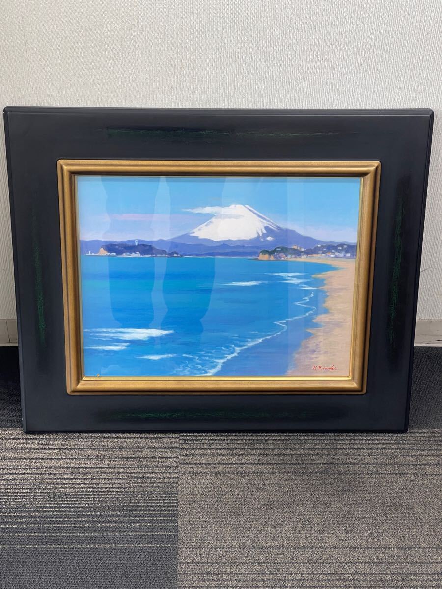 絵画 油絵 2005 湘南好日 木脇康一 F6 真作保証(自然、風景画 絵画 油絵 2005 湘南好日 木脇康一 F6 真作保証(自然、風景画