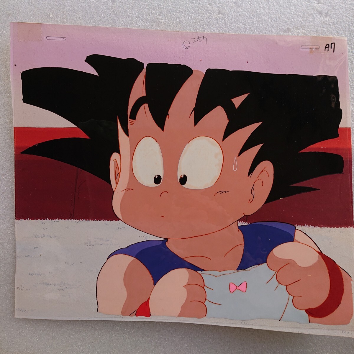 ドラゴンボール セル画 初期 悟空 直筆背景付き 下書き絵コンテ ドラゴンボール セル画 初期 悟空 直筆背景付き 下書き絵コンテ