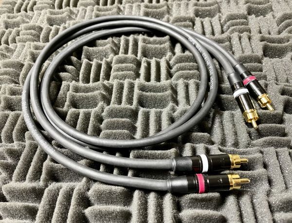 PRO仕様 1.5m×2本セット BELDEN8412 RCAケーブル ステレオペア スピーカー コンポジット AV ベルデン ノイトリック NEUTRIK REAN 1