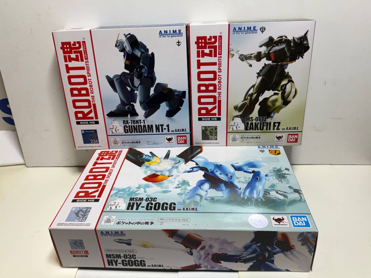 セット出品　ROBOT魂 ［SIDE MS］NT-1アレックス＆ザクII改 ガンダム0080 ポケ戦】ROBOT魂〈SIDE MS〉『ガンダムNT-1