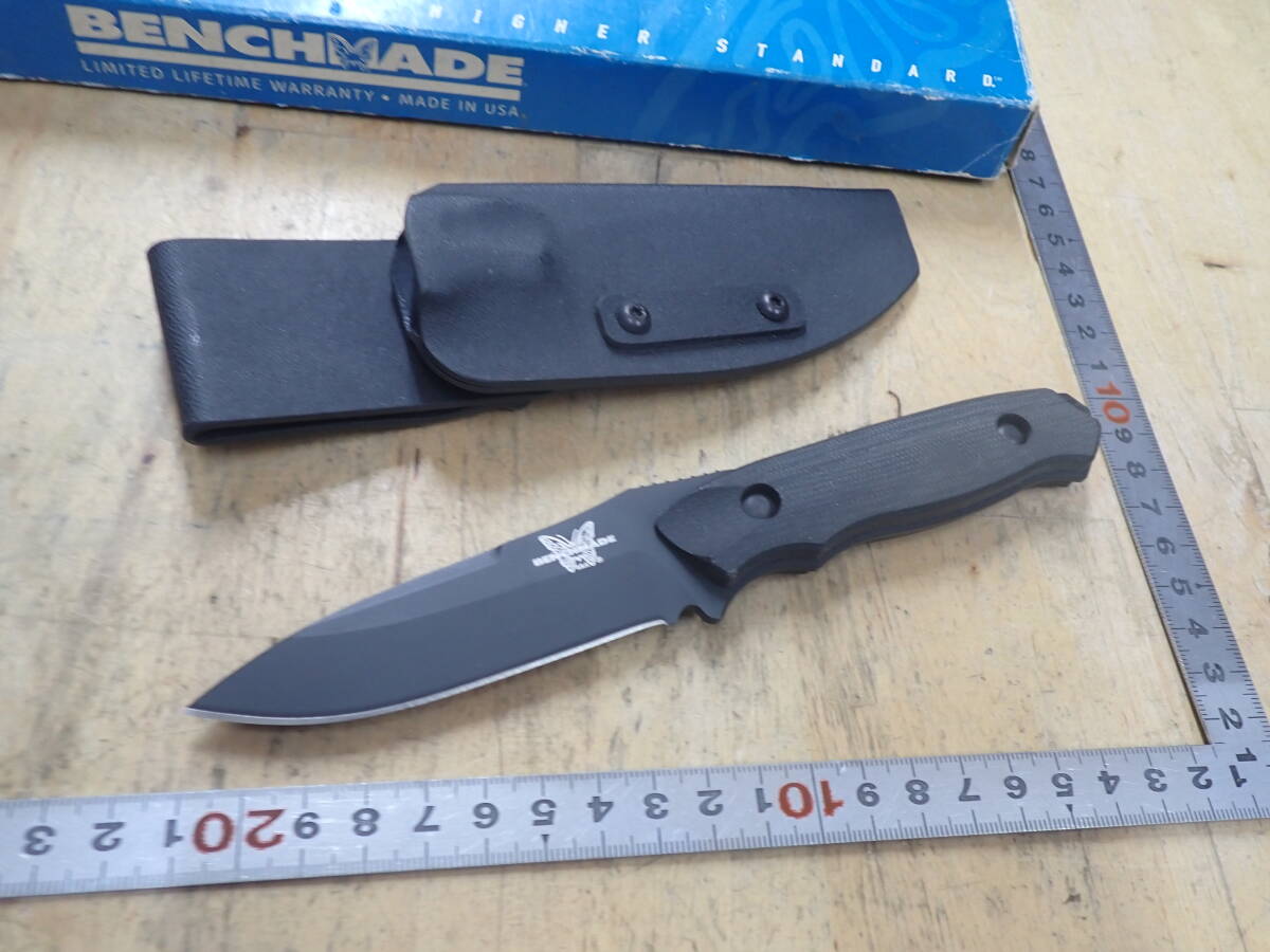 『T03G』ベンチメイド BENCHMADE　シースナイフ 145HS ニムラバス ELISHEWITZ　M2HS