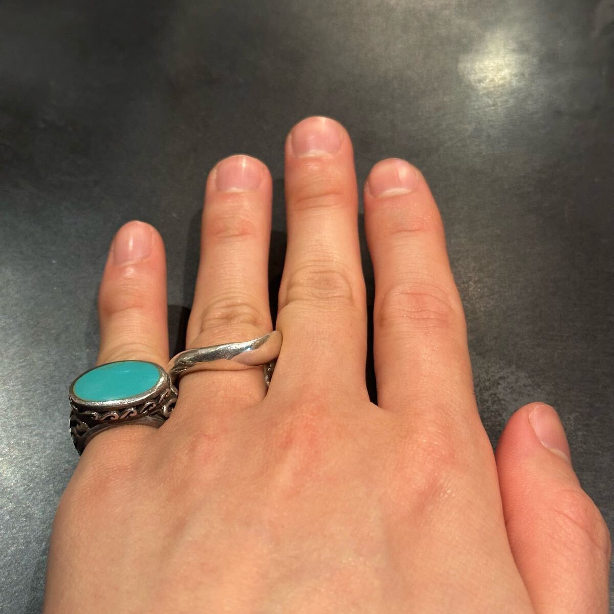 SILVER925 TURQUOISE DESIGN RING/シルバー/リング SILVER925 TURQUOISE DESIGN RING/シルバー/リング