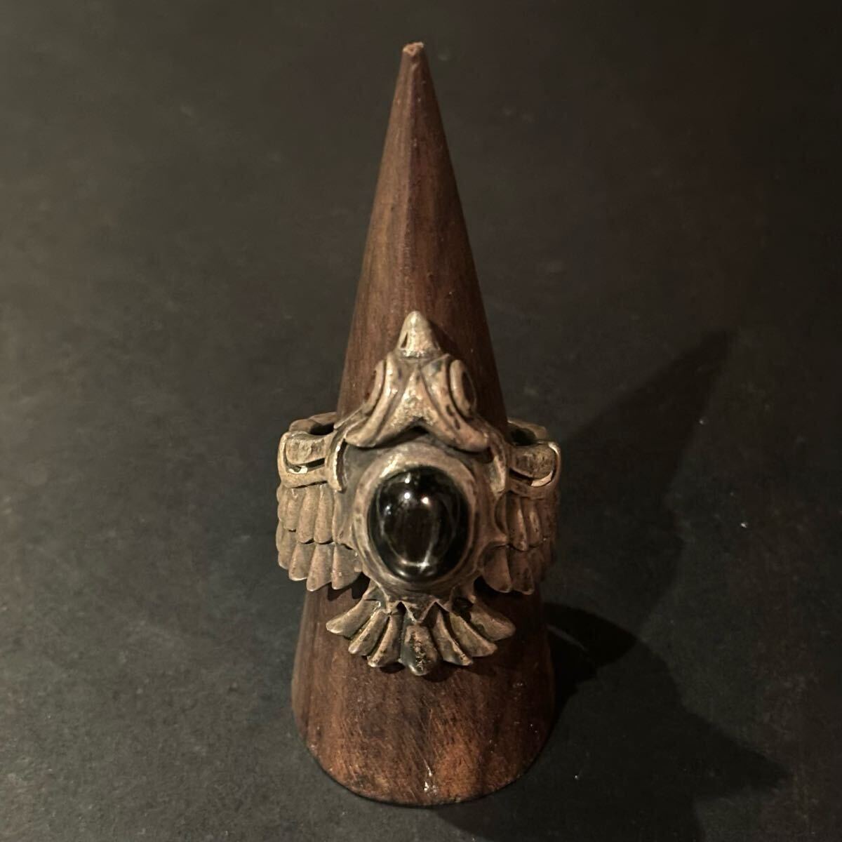 SILVER925 ONYX DESIGN RING/シルバー/リング