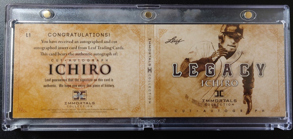 世界1枚限定】2013 Leaf Ichiro Immortals Legacy Ichiro Stan 世界1枚限定】2013 Leaf Ichiro Immortals Legacy Ichiro Stan