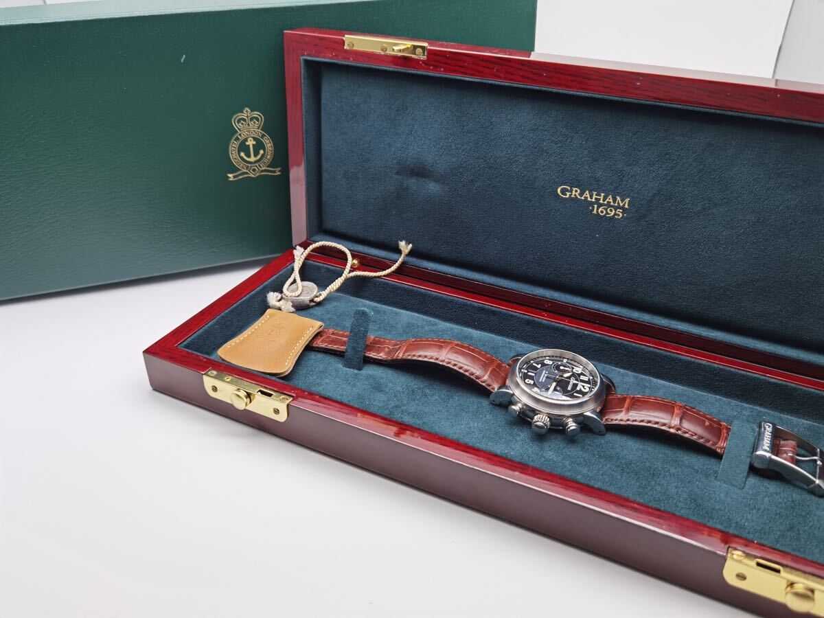 中古 箱付き グラハム GRAHAM アエロフライバック 2AFAS クロノ 中古 箱付き グラハム GRAHAM アエロフライバック 2AFAS クロノ