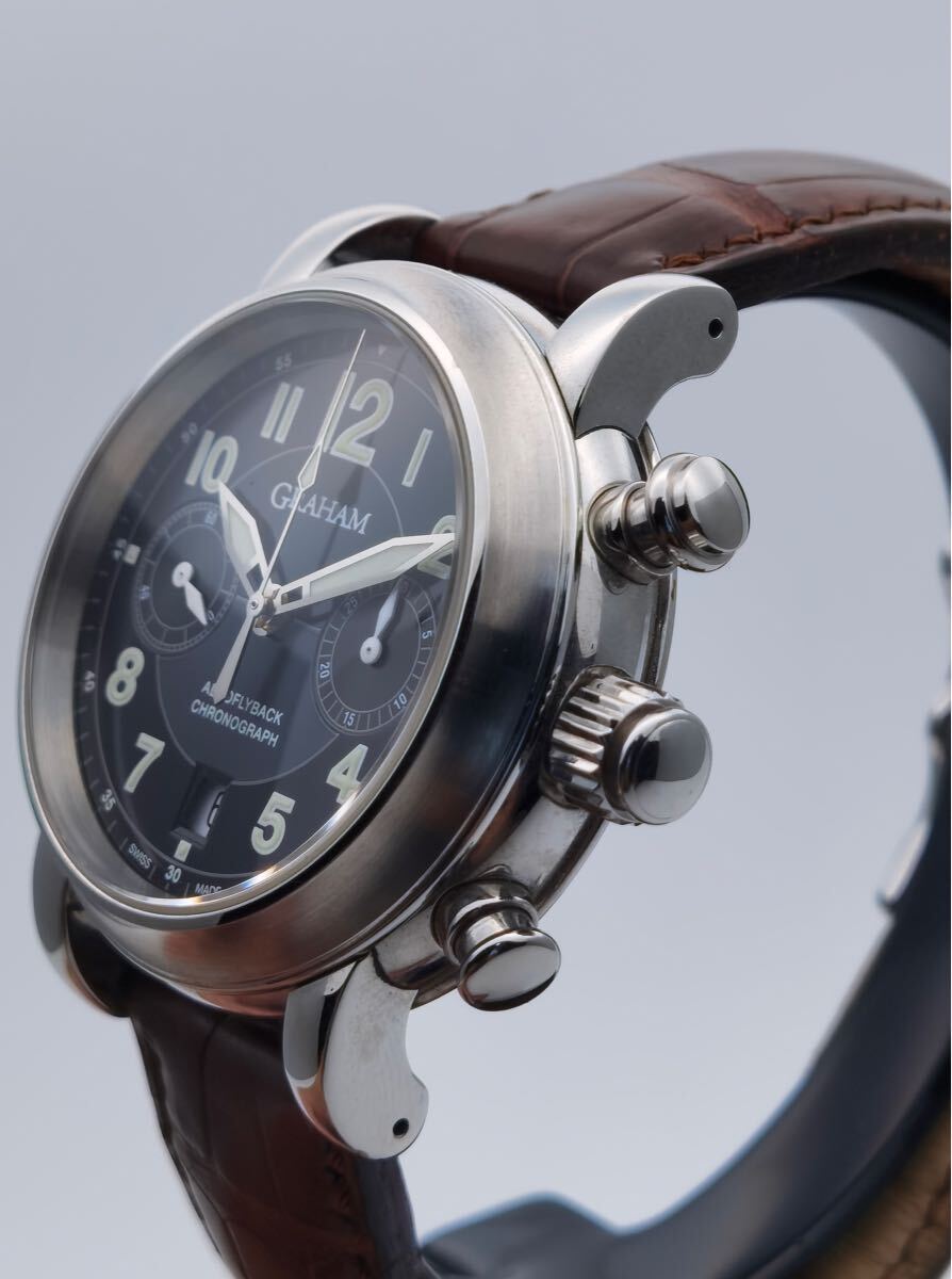 中古 箱付き グラハム GRAHAM アエロフライバック 2AFAS クロノ 中古 箱付き グラハム GRAHAM アエロフライバック 2AFAS クロノ