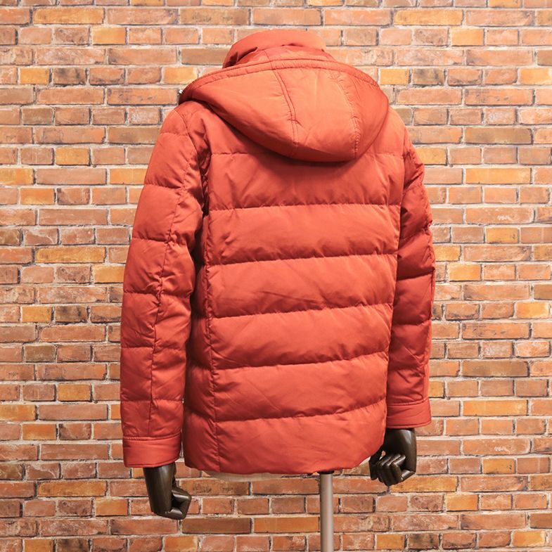 ほぼ新品 伊勢丹取扱い ミエルアバンギャルド MIERU AVANT-GARDE BLUE LABEL 高密度ポリエステル フード付き ダウンジャケット/キャメル