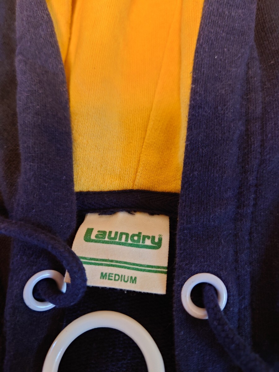 Laundryランドリー パーカー スウェット ジップパーカーレゴLEGOサイズMプラスチックビッグジッパー