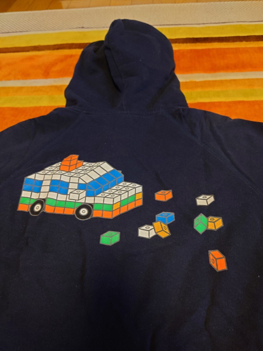 Laundryランドリー パーカー スウェット ジップパーカーレゴLEGOサイズMプラスチックビッグジッパー