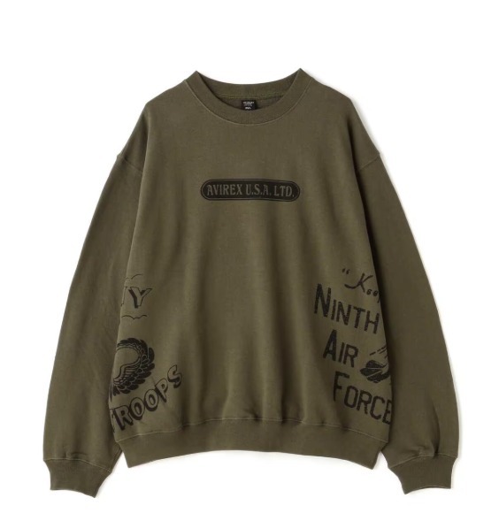 ビッグサイズ AVIREX / アヴィレックス CLASSIC SWEAT AVIATION / クラシック スウェット アヴィエイション / 美品 2XL / A1519