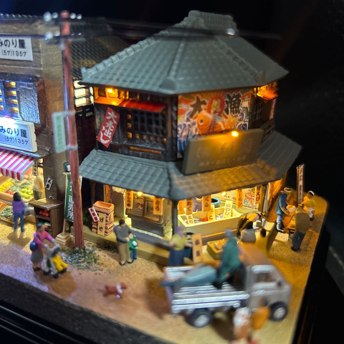 ☆1/150 ジオラマ☆昭和の商店街☆150分の1☆ジオコレ情景 ☆1/150 ジオラマ☆昭和の商店街☆150分の1☆ジオコレ情景
