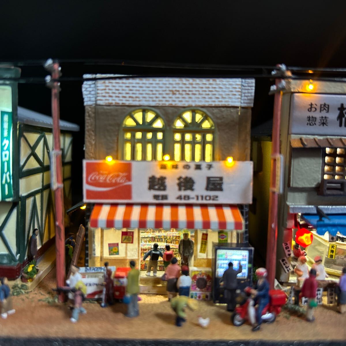 ☆1/150 ジオラマ☆昭和の商店街☆150分の1☆ジオコレ情景 ☆1/150 ジオラマ☆昭和の商店街☆150分の1☆ジオコレ情景