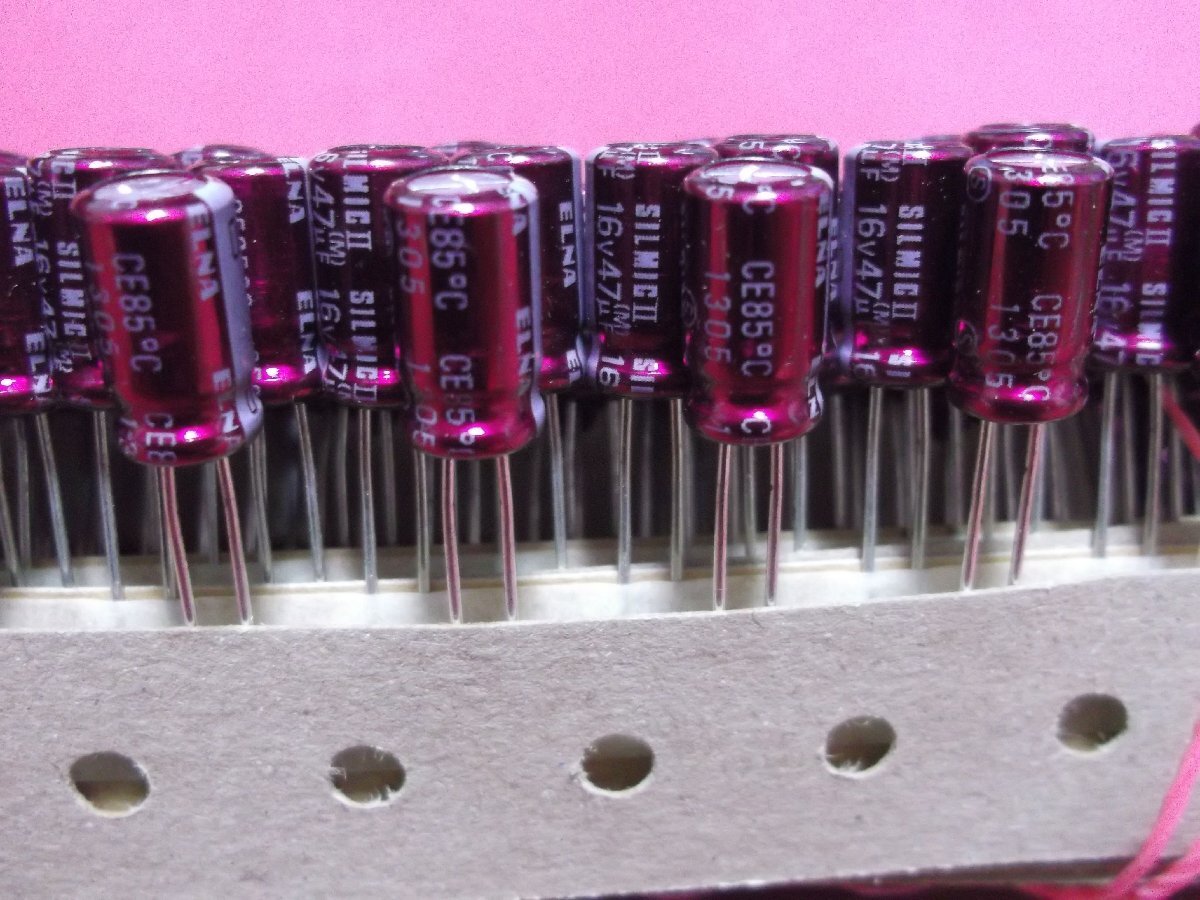 新品★20個★ELNA（エルナー）★音響用小形アルミニウム電解コンデンサー★50V1000μF（SILMIC） 新品☆2000個☆ELNA（エルナー）☆音響用小形高級品アルミニウム電解