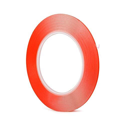 幅3mmｘ厚0.2mmｘ長50m 超強(qiáng)力 透明 両面テープ 薄手 極薄 アクリルフォーム 凸凹面用 防水用 幅3mm 耐候 耐熱 