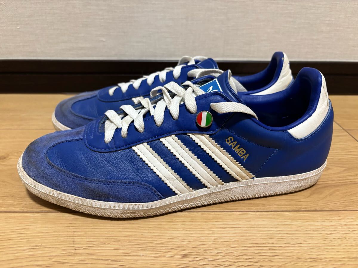 ☆adidas サンバ W杯 イタリアモデル SAMBA vintage 青 ブルー ☆adidas サンバ W杯 イタリアモデル SAMBA vintage 青 ブルー
