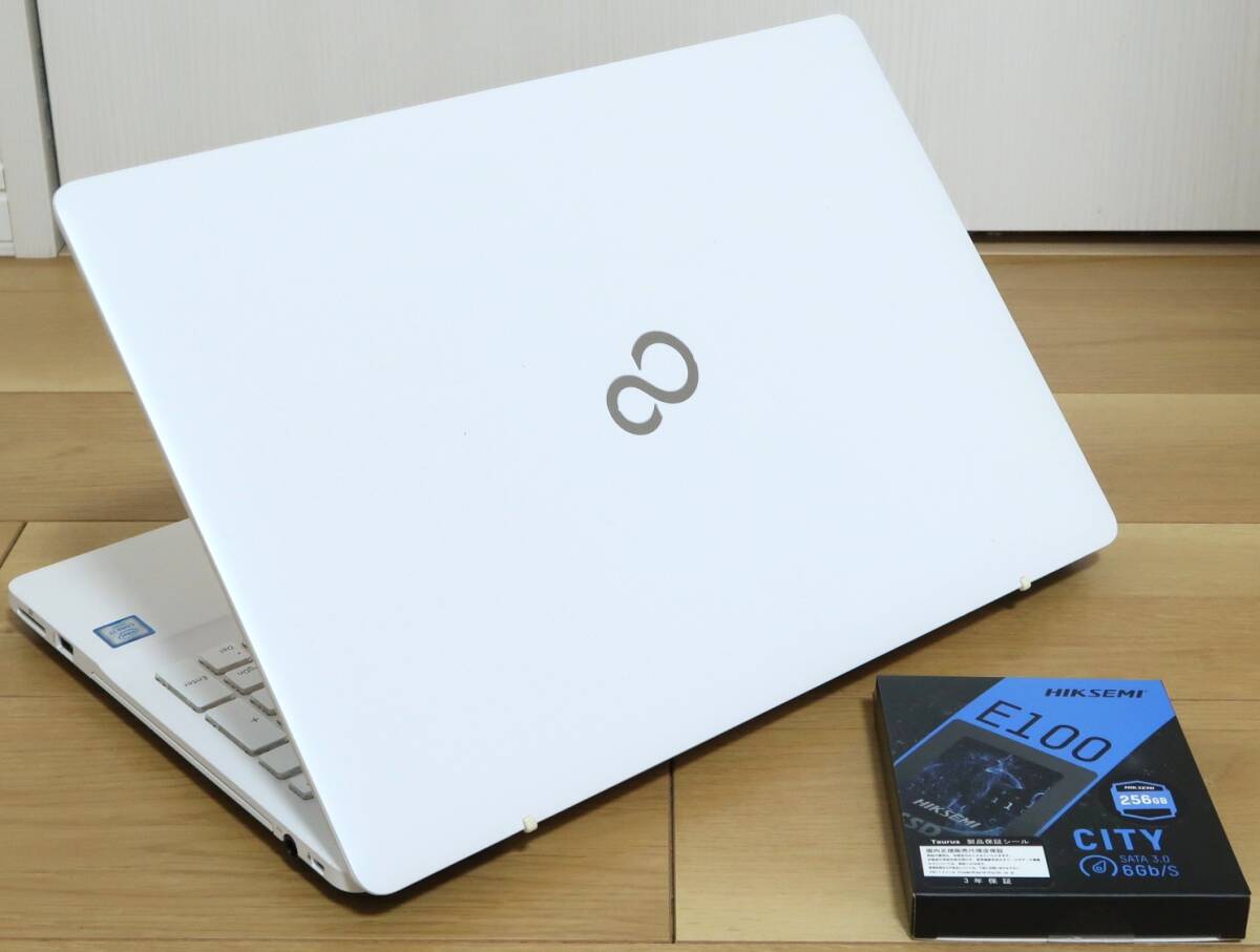 ★美品★Core i7-6700HQ/新品256GB SSD/8GB/Win11 24H2★富士通LIFEBOOK AH50/X プレミアムホワイト