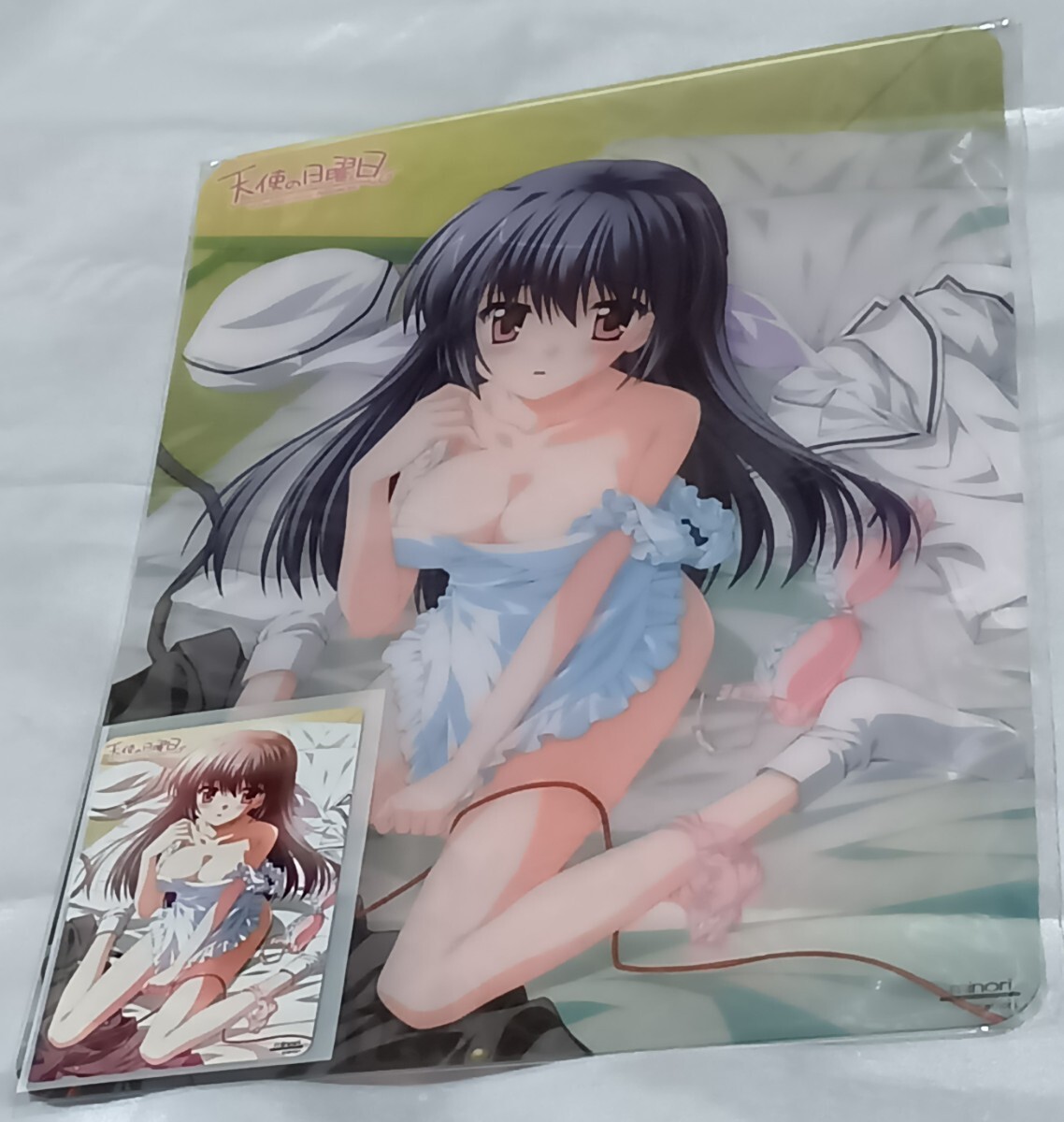 特典テレカ&クリア下敷き 天使の日曜日●雨宮優子 ef a fairy tale of the two. 七尾奈留 ミノリ minori_画像1