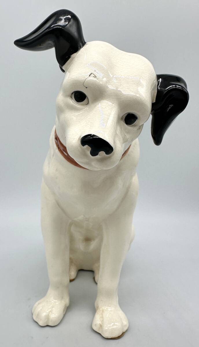 y358E Victor ビクター犬 ニッパー 陶器置物 高さ約23cm 昭和 y358E Victor ビクター犬 ニッパー 陶器置物 高さ約23cm 昭和