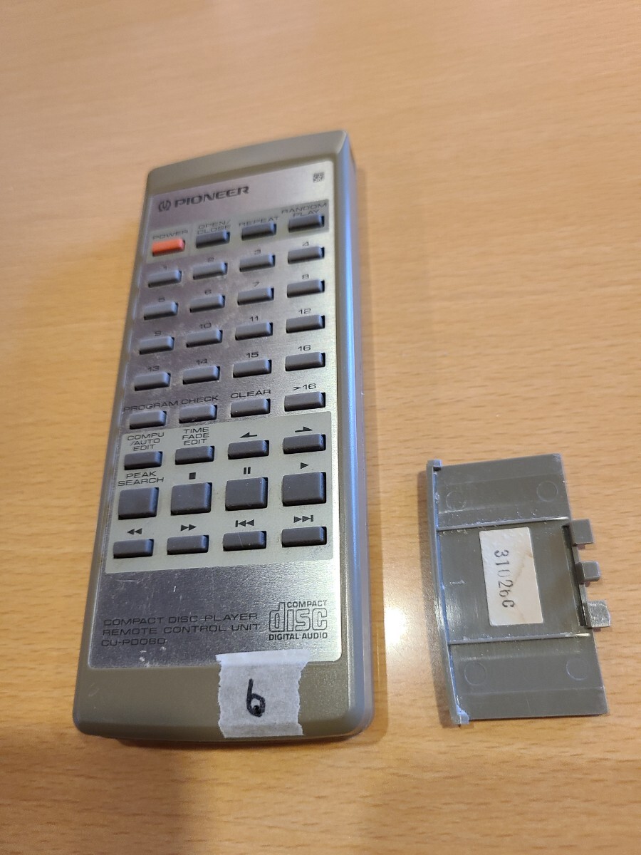 6リモコン104 PIONEER リモコン CU-PD060 CDプレーヤー PD-T04 用