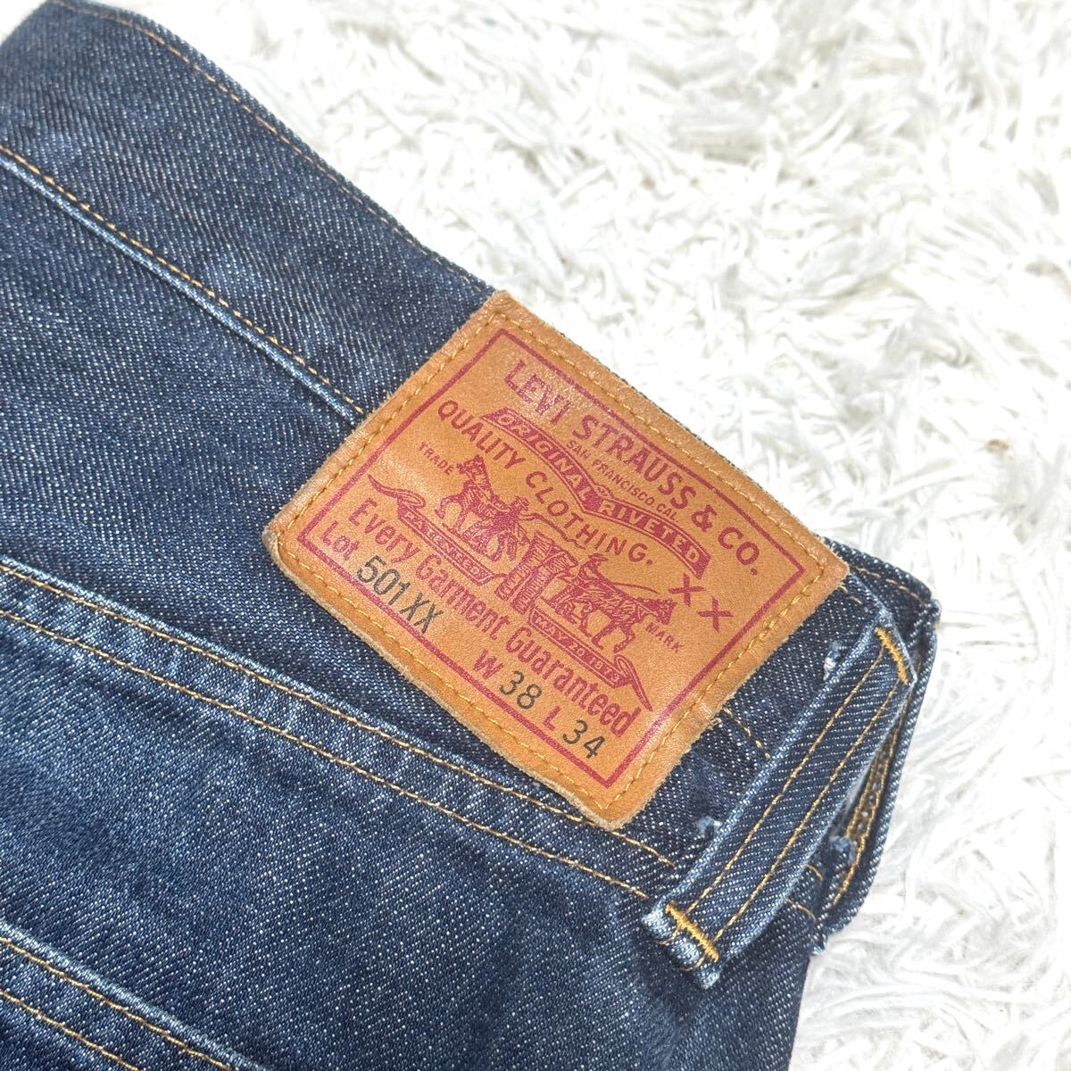 Levi's 501XX 1947年 復刻デニム 赤耳 ビッグE W38 L34 Levi's 501XX 1947年 復刻デニム 赤耳 ビッグE W38 L34