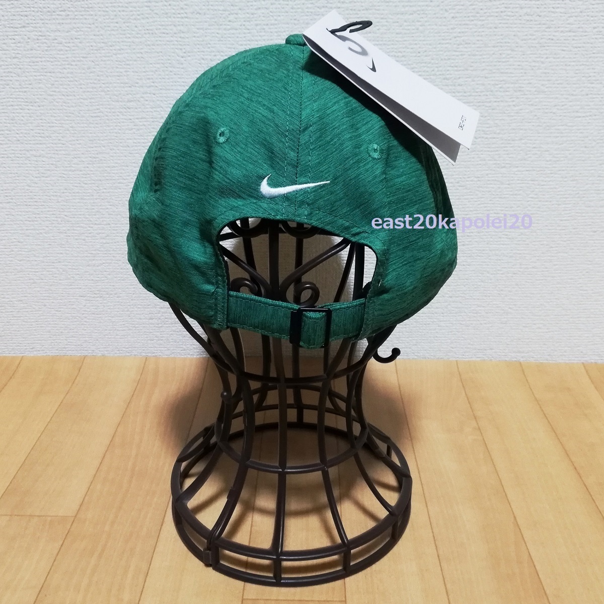 新品 NIKE ナイキ クラブ SWOOSH スウッシュ 刺繍 ストラクチャード ヘザード メンズ キャップ 帽子 L/XL 57-59㎝ グリーン 未使用 ゴルフ_画像4
