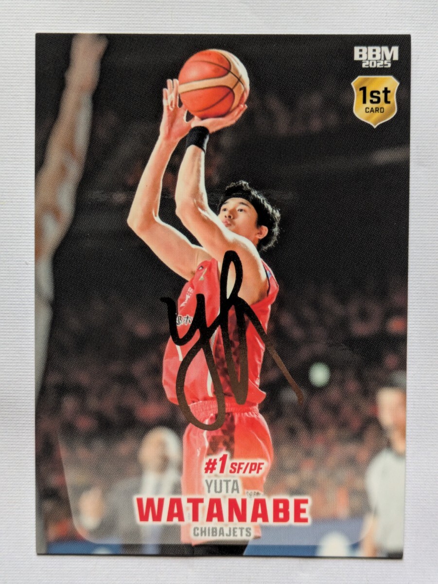 BBM B.LEAGUE 2024-25 FAST BREAK 1st Half 渡邊雄太 銀箔サイン BBM B.LEAGUE 2024-25 FAST BREAK 1st Half 渡邊雄太 銀箔サイン