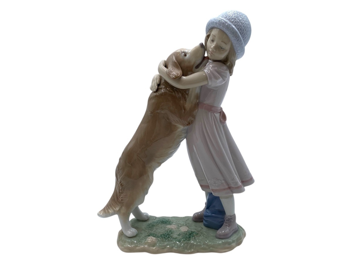 限定版 Lladro(リヤドロ) / 待ってたよ/犬と少女/インテリア雑貨 限定版 Lladro(リヤドロ) / 待ってたよ/犬と少女/インテリア雑貨