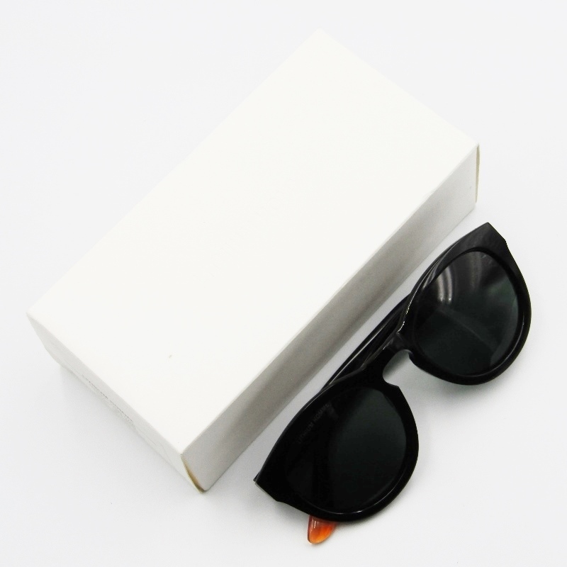 美品 LITHIUM HOMME × BLANC.. リチウムオム ブラン サングラス LH92-0709 ボストン 日本製 BLK-BRN ブラック/ブラウン 61001876