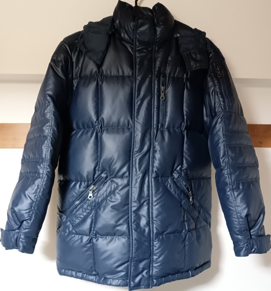 美品■ノースフェイス■L/G ネイビー 550フィル　ダウンジャケット ロング