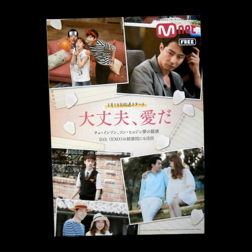 即決◆チョ?インソン ＆ コン?ヒョジン◆韓國ドラマ「 大丈夫、愛だ 」M Net GUIDE ２０１５年２月號◆非売品 韓ドラ