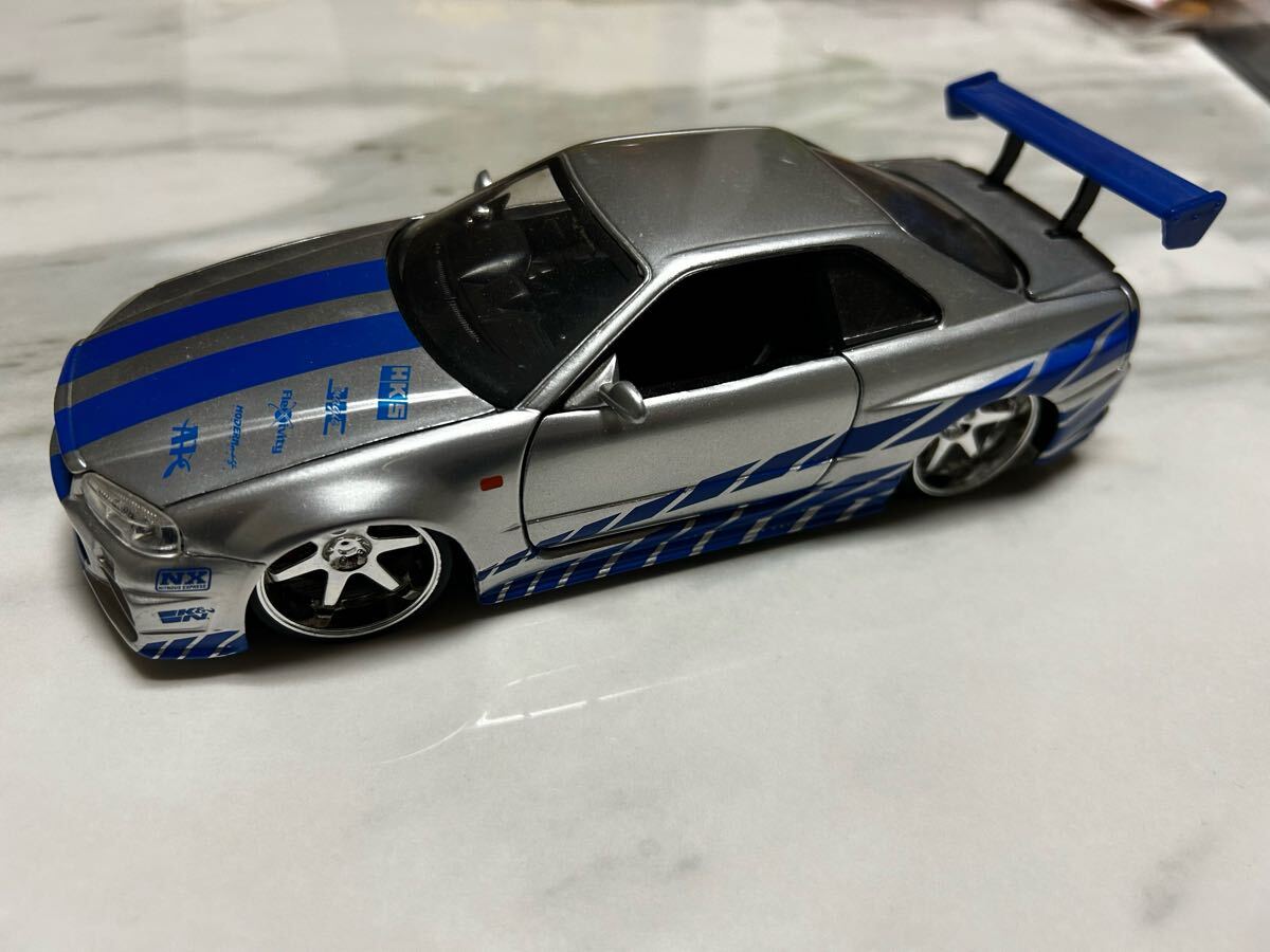 Jada Toyx 1/24 ワイルドスピード×2 スカイラインGTR R34 Fast2 Jada Toyx 1/24 ワイルドスピード×2 スカイラインGTR R34 Fast2