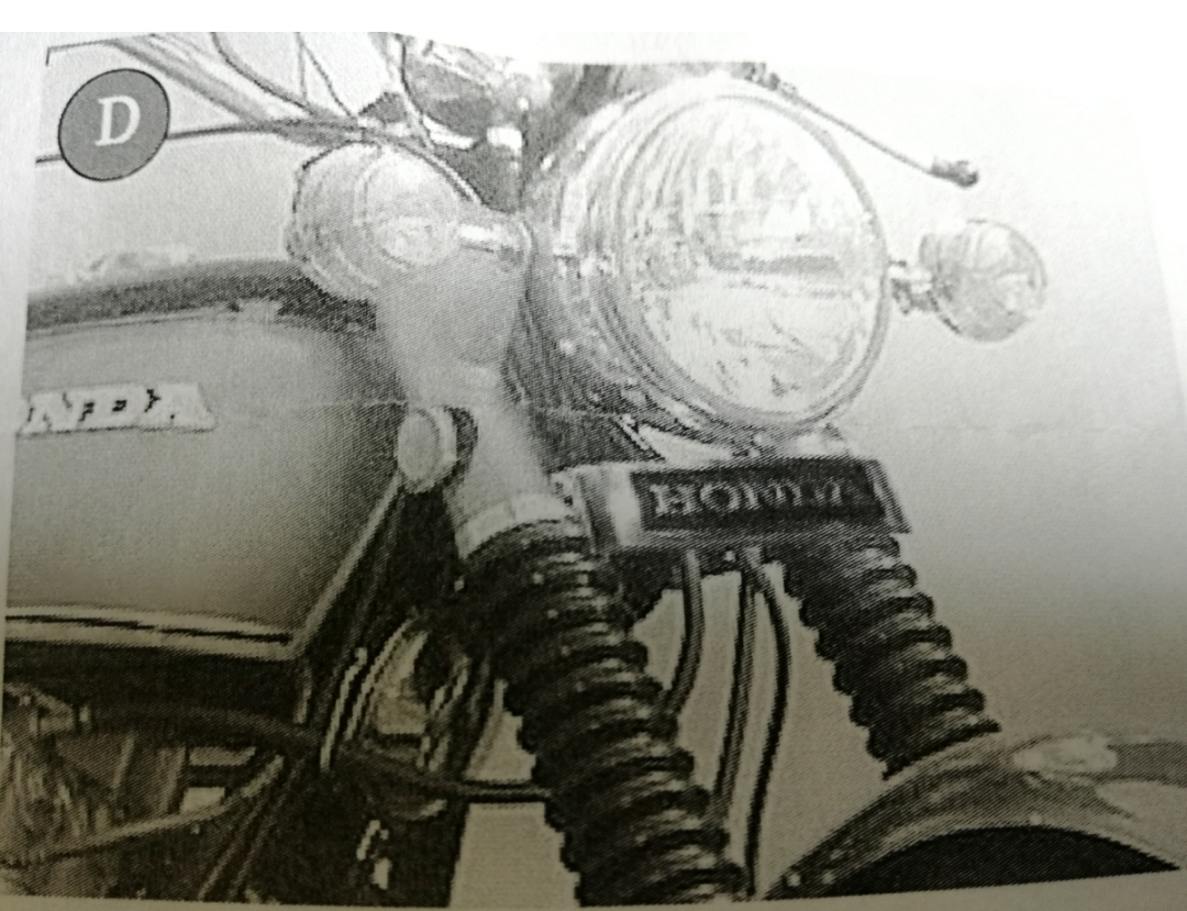 paypay新品 HONDA CB750K K0 ～ K6 フロント エンブレム CB750K シリーズHONDA CB750K K0 ～ K6 フロント 三ッ又 エンブレム CB750K 