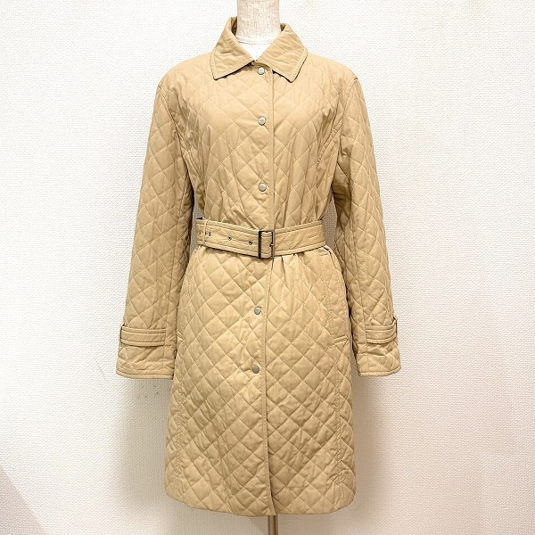 #wnc バーバリー BURBERRY コート 11 ベージュ系 キルティング ベルト付き レディース [856147]