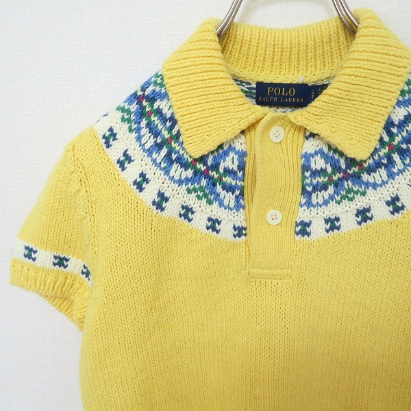 ★ポロラルフローレン PoloRalphLauren ニット ポロシャツ 半袖 w895960ss