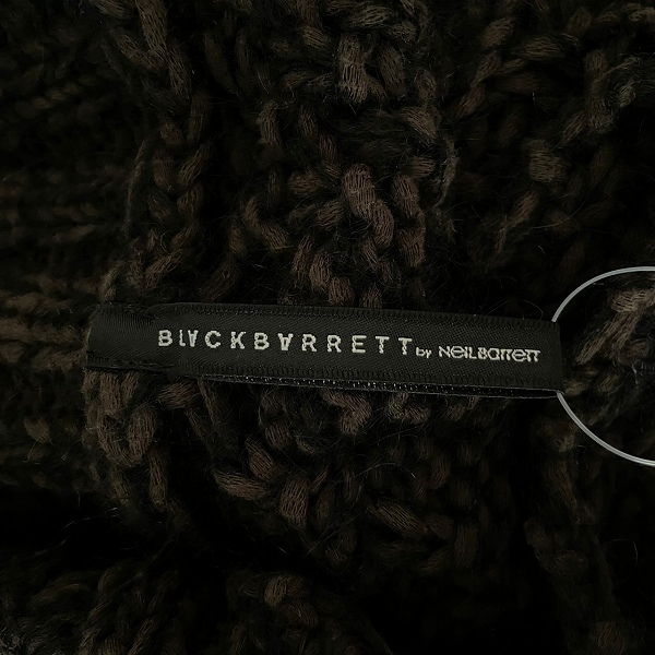 #wnc ブラックバレットバイニールバレット BLACKBARRETT by Neil Barrett カーディガン 2 こげ茶 黒 ニット メンズ [803531]