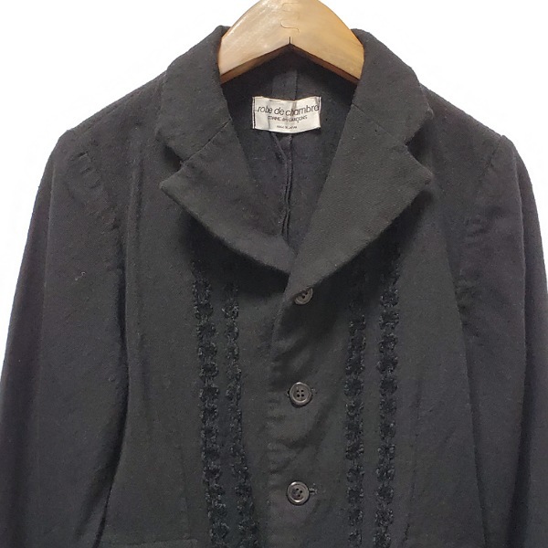 #anc ローブドシャンブルコムデギャルソン robe de chambre COMME des GARCONS ジャケット 黒 ショート丈 レディース [917552]
