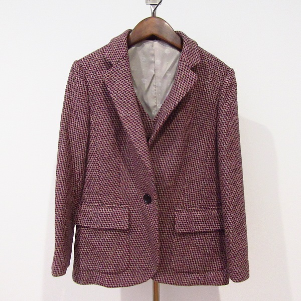 #wnc ダックス DAKS アンサンブル ジャケット ベスト ピンク系 黒 ベージュ レディース [840185]