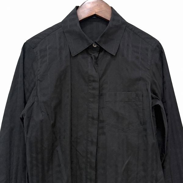 #anc バーバリー BURBERRY シャツ?ブラウス 40 黒 チェック レディース [883302]