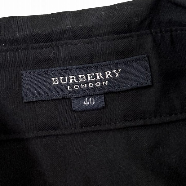 #anc バーバリー BURBERRY シャツ?ブラウス 40 黒 チェック レディース [883302]