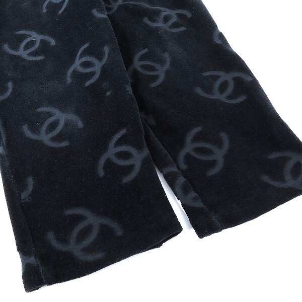 #wxc Chanel CHANEL брюки чёрный леггинсы леггинсы здесь Mark женский [930571]